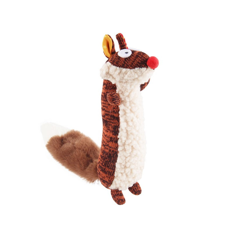 [10% OFF] 6075 GiGwi Plush Friendz - Raccoon with Sponge Squeaker Dog & Cat Toy