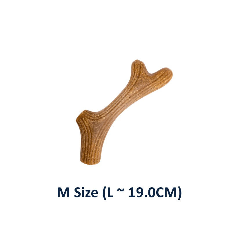 [10% OFF] 8457 GiGwi Wooden Antler Chew Toy For Dogs- Medium