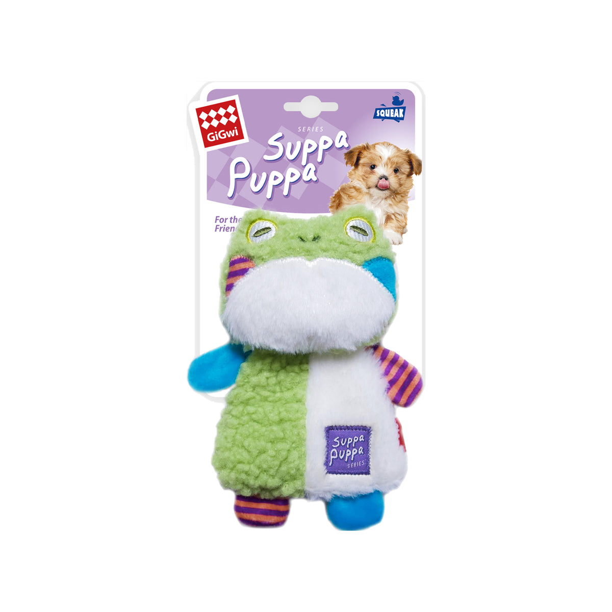 [10% OFF] 9135 GiGwi Suppa Puppa Toy For Dogs & Cats - Frog