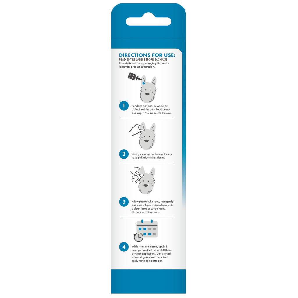 [20% OFF] TropiClean HomeVet Ear Mite Treatment For Dogs & Cats 2oz