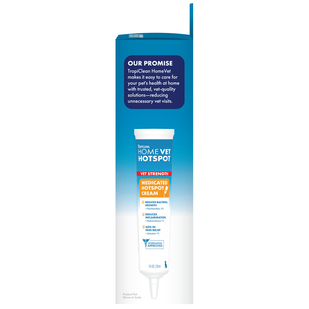 [20% OFF] TropiClean HomeVet Hot Spot Cream For Dogs 1 oz