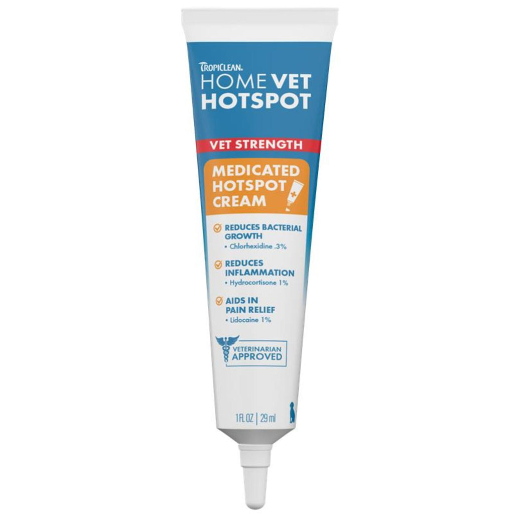 [20% OFF] TropiClean HomeVet Hot Spot Cream For Dogs 1 oz