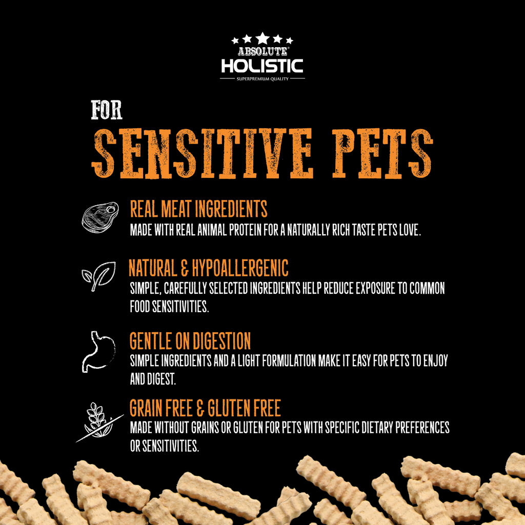 Absolute Holistic Freeze Dried Raw Treats for Cats & Dogs - Rabbit Fries (60g)