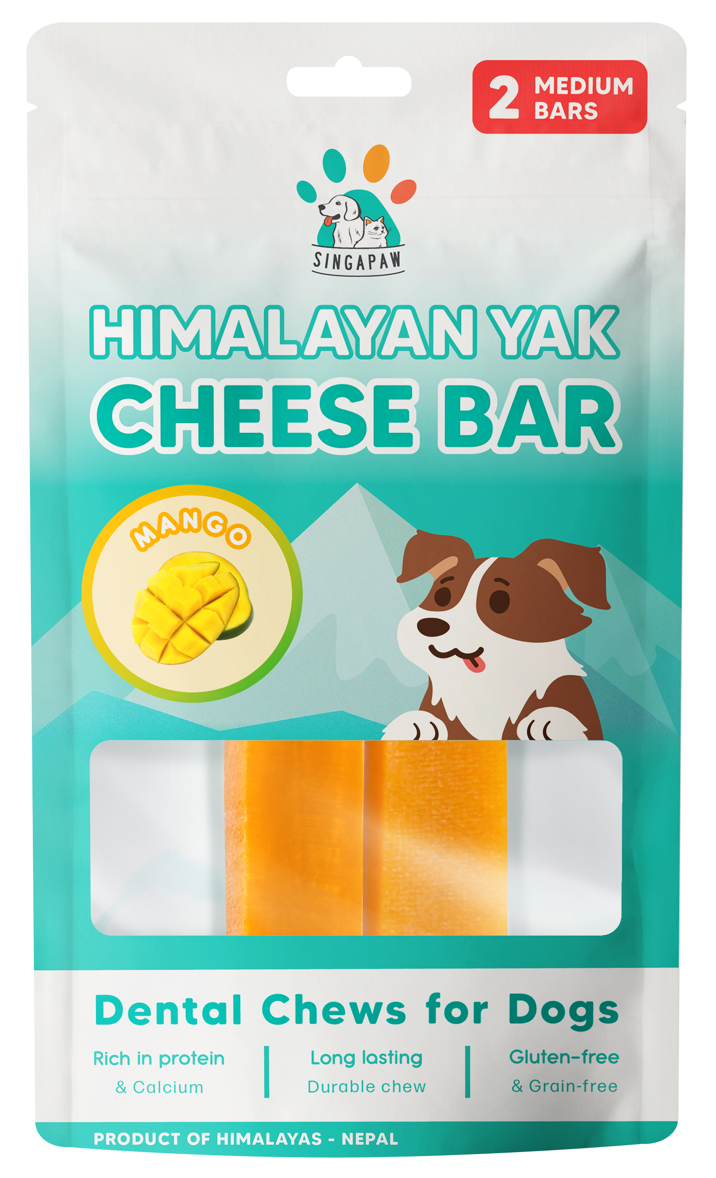 Singapaw Himalayan Yak Cheese Bar (Mango) - Small/Medium/Large