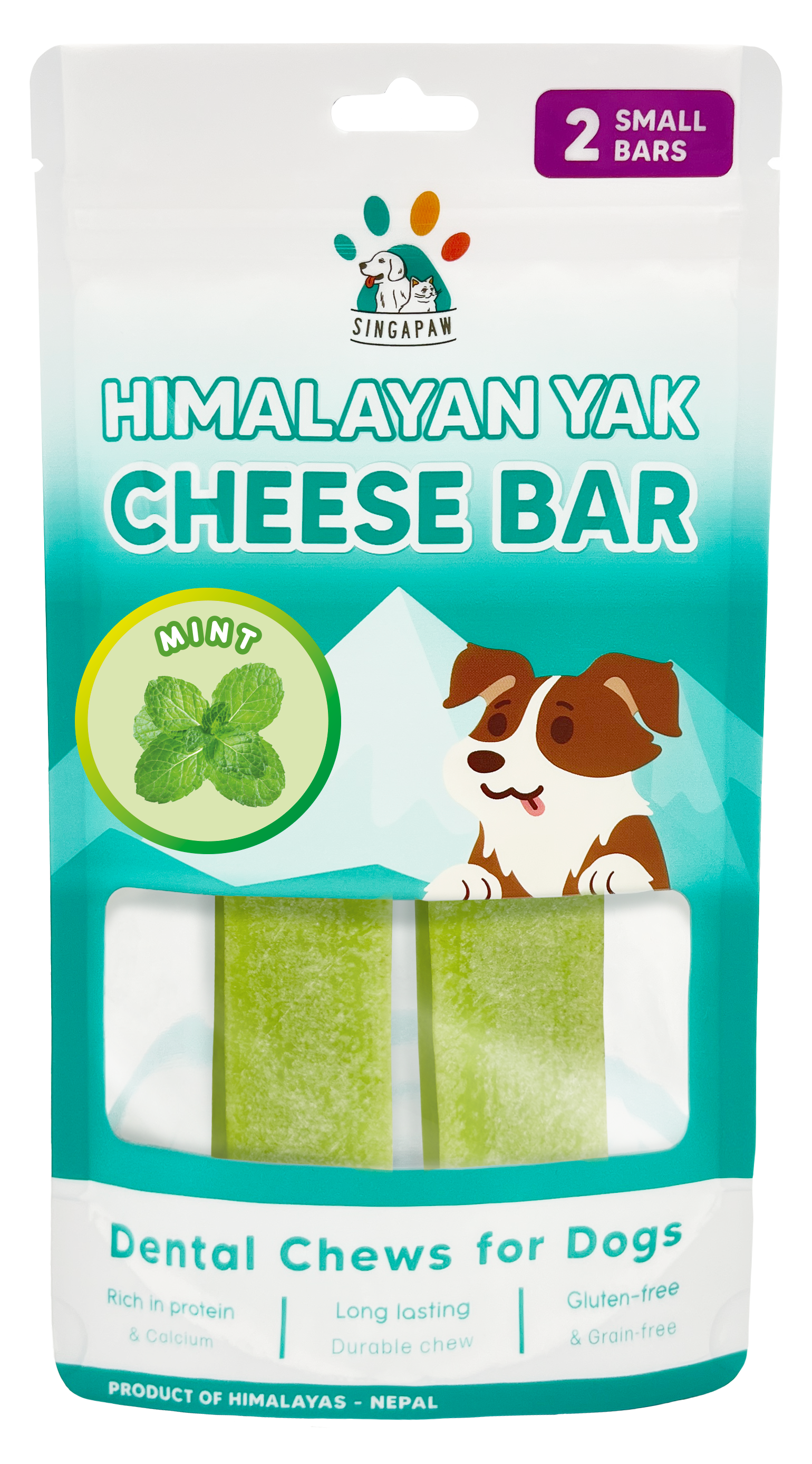 Singapaw Himalayan Yak Cheese Bar (Mint) - Small/Medium/Large