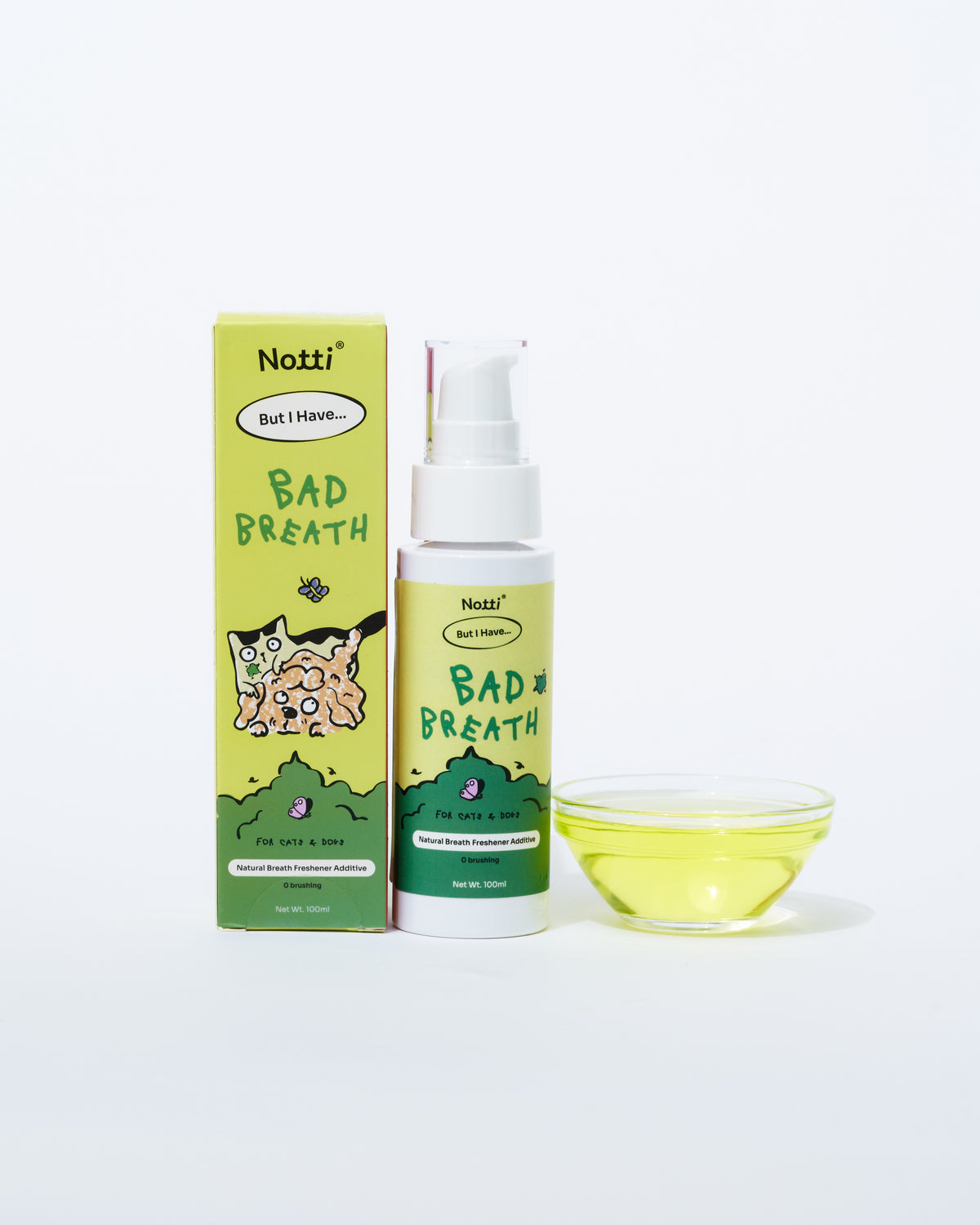[10% OFF] Notti But I have Bad Breath (natural breath freshener additive) 100ml For Dogs & Cats