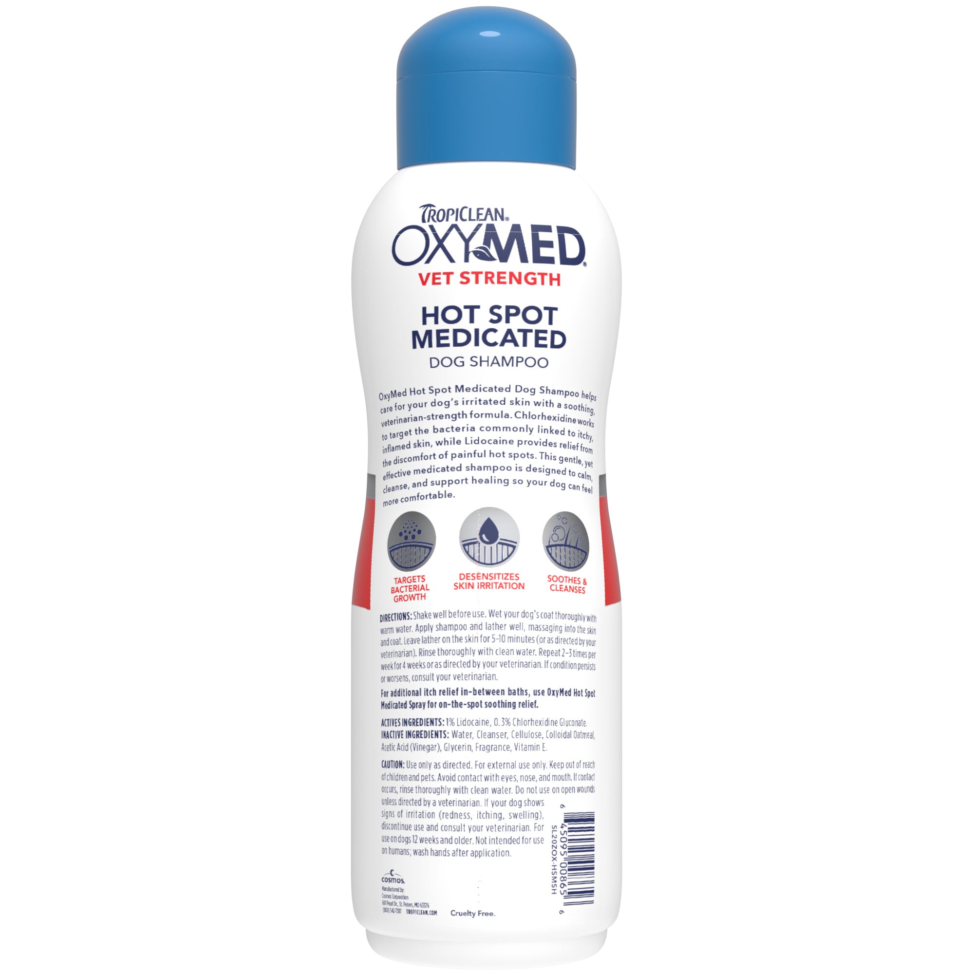 [20% OFF] NEW TropiClean OxyMed Hot Spot Shampoo, 20oz For Dogs