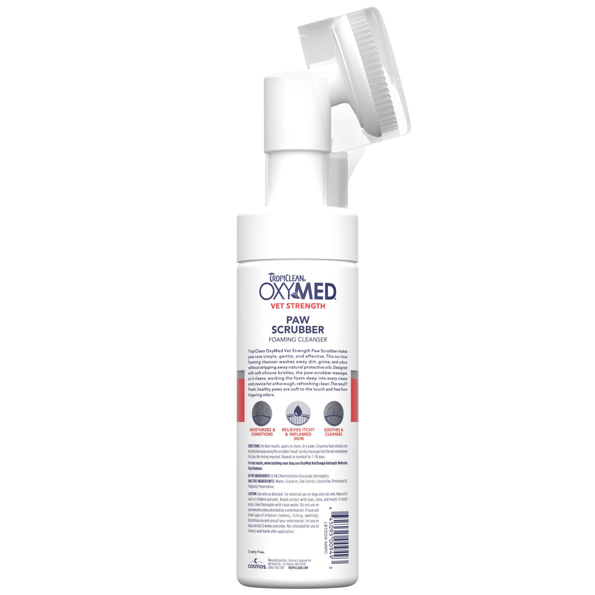 [20% OFF] NEW TropiClean OxyMed No Rinse Paw Scrubber, 7oz For Dogs & Cats