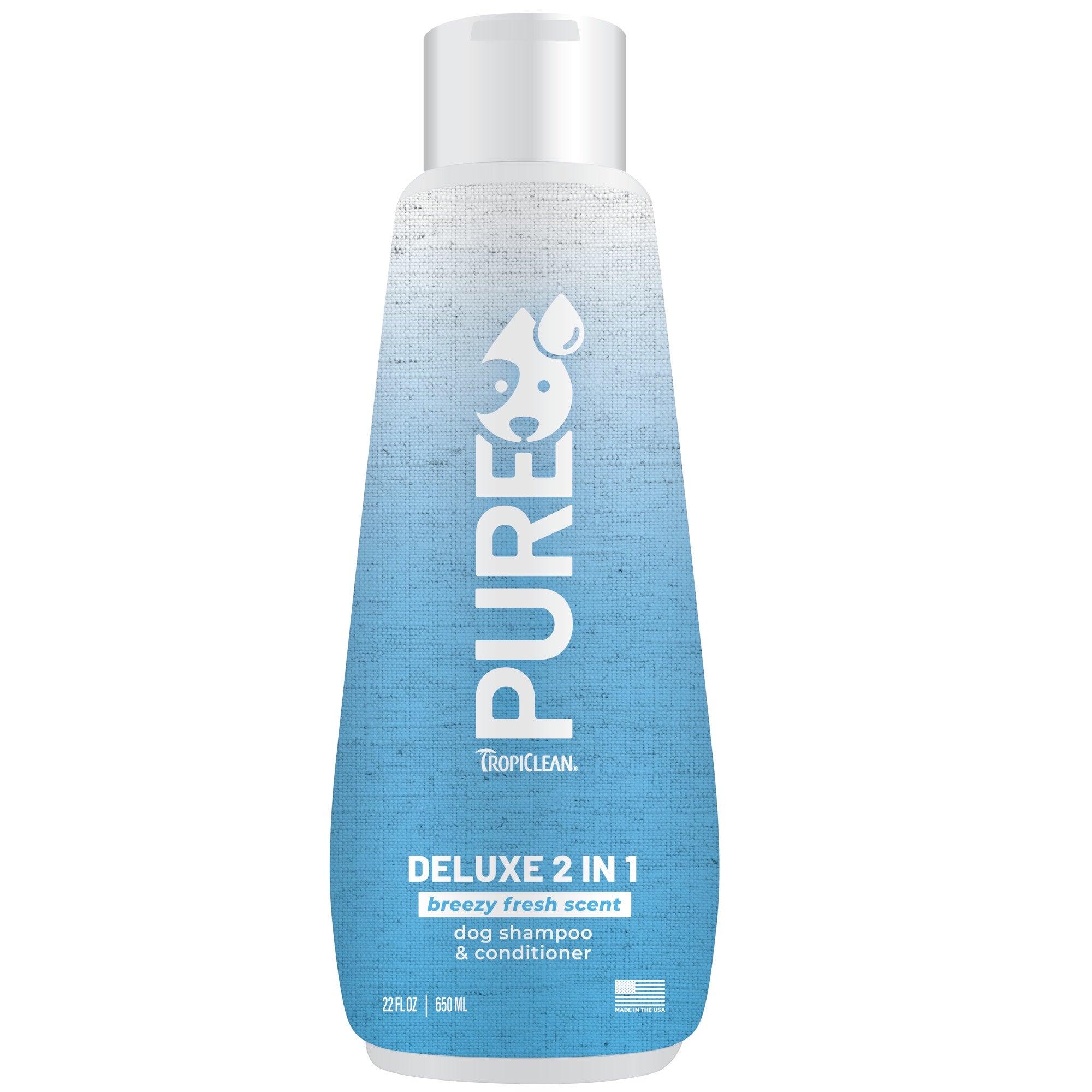 [20% OFF] TropiClean PURE Breezy Fresh Deluxe 2in1 Shampoo For Dogs 22oz