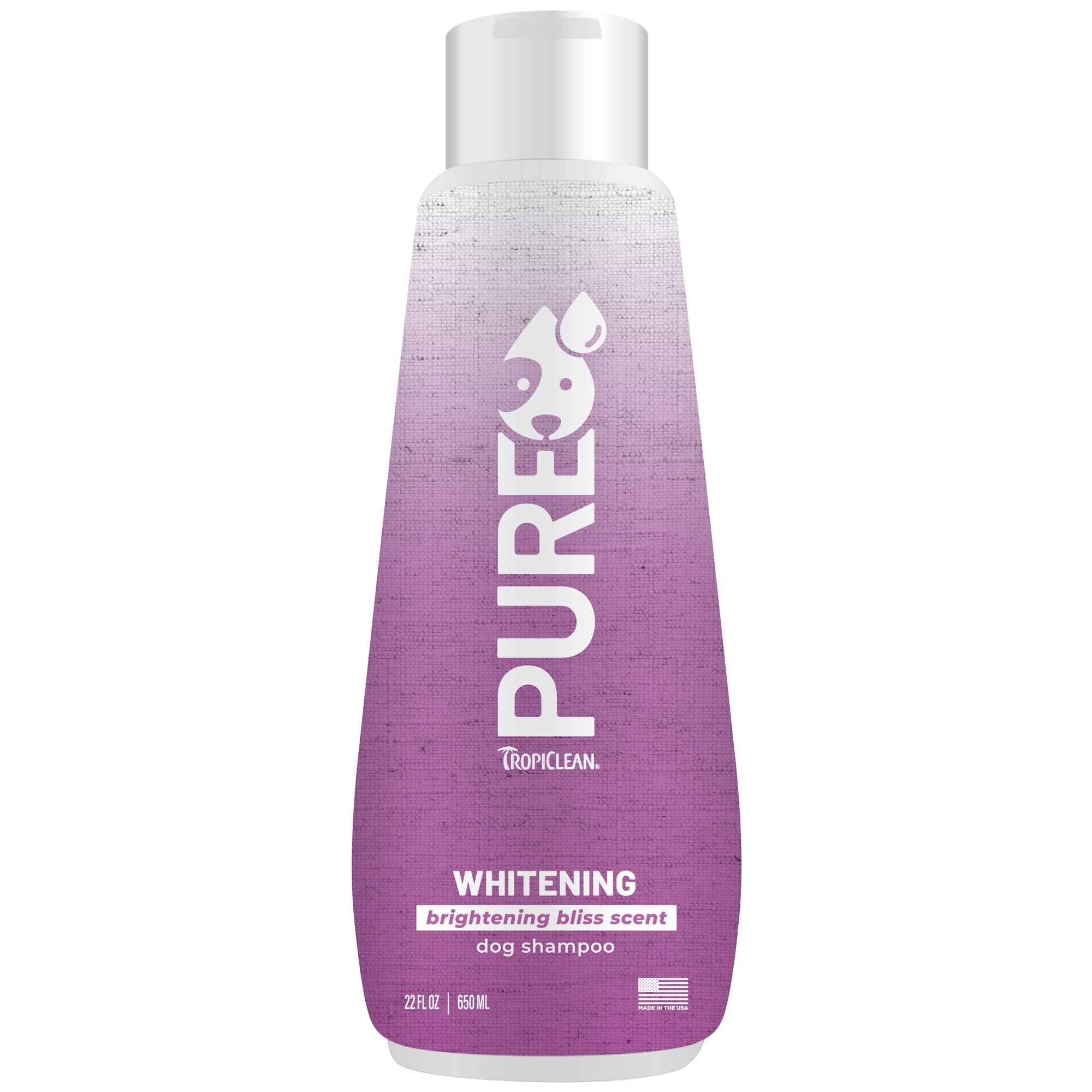 [20% OFF] TropiClean PURE Brightening Bliss Whitening Shampoo For Dogs 22oz
