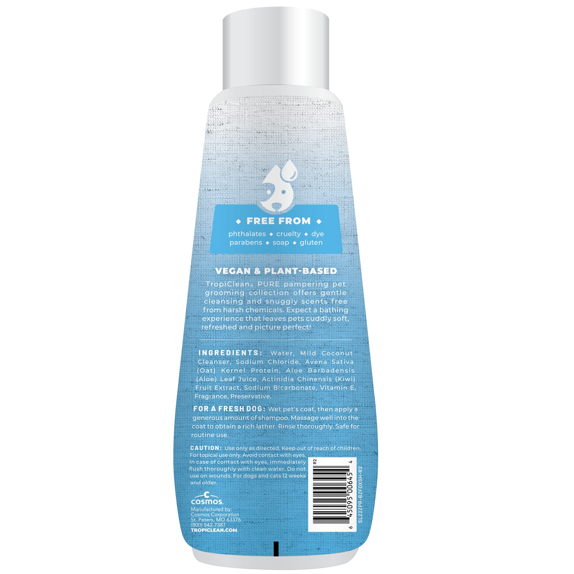 [20% OFF] TropiClean PURE Breezy Fresh Deluxe 2in1 Shampoo For Dogs 22oz
