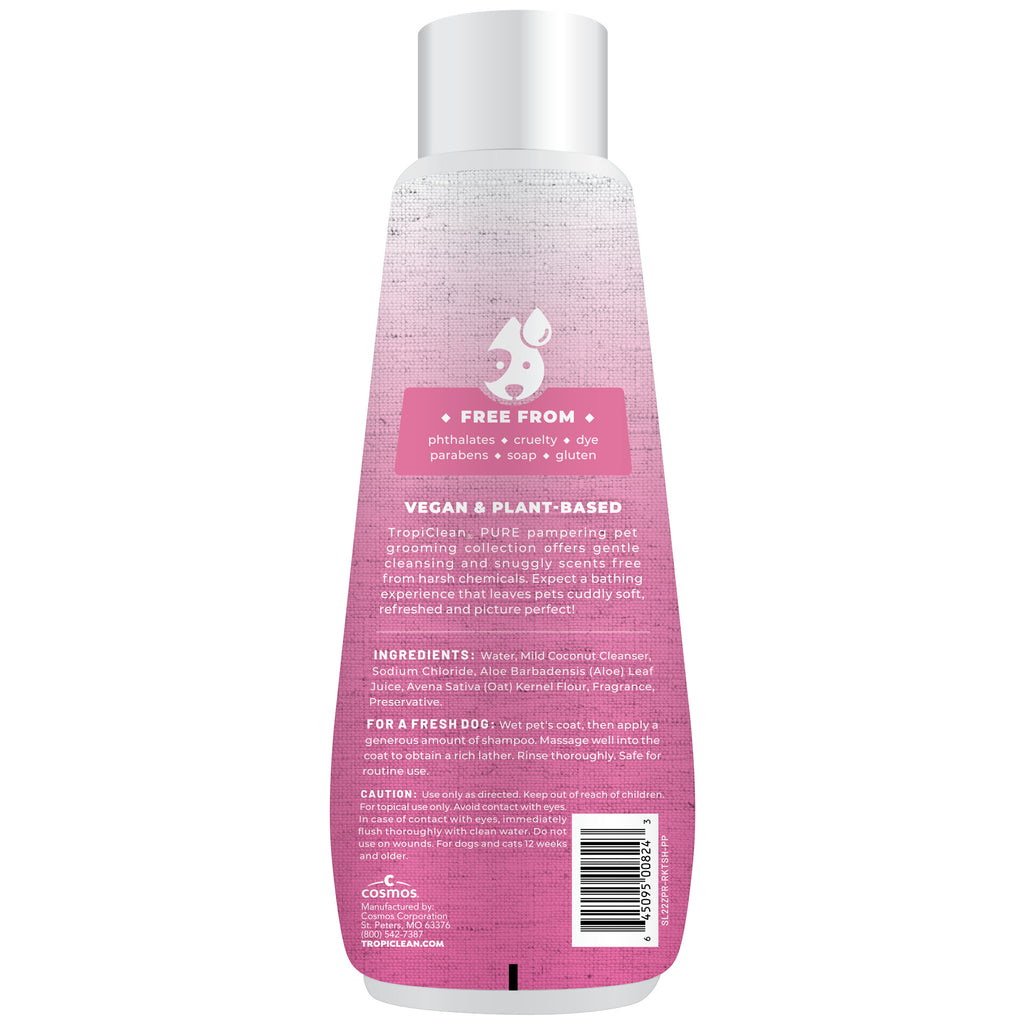 TropiClean PURE Raindrop Kisses Tearless Shampoo for Puppies, 22oz