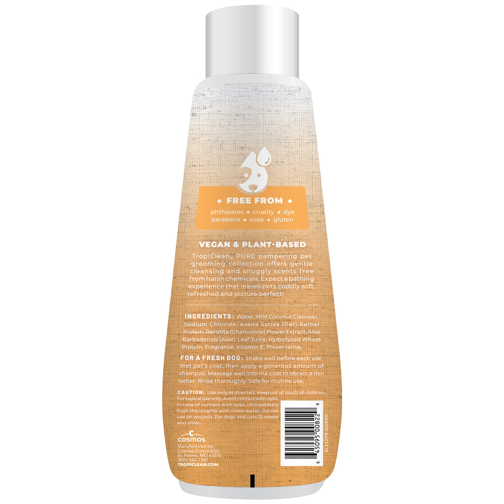 [20% OFF] TropiClean PURE Sunset Summer Itch Relief Shampoo, 22oz For Dogs