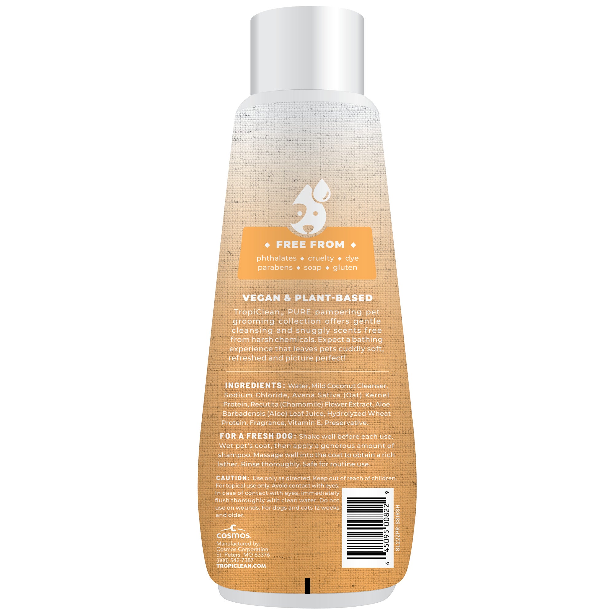[20% OFF] TropiClean PURE Sunset Summer Itch Relief Shampoo, 22oz For Dogs