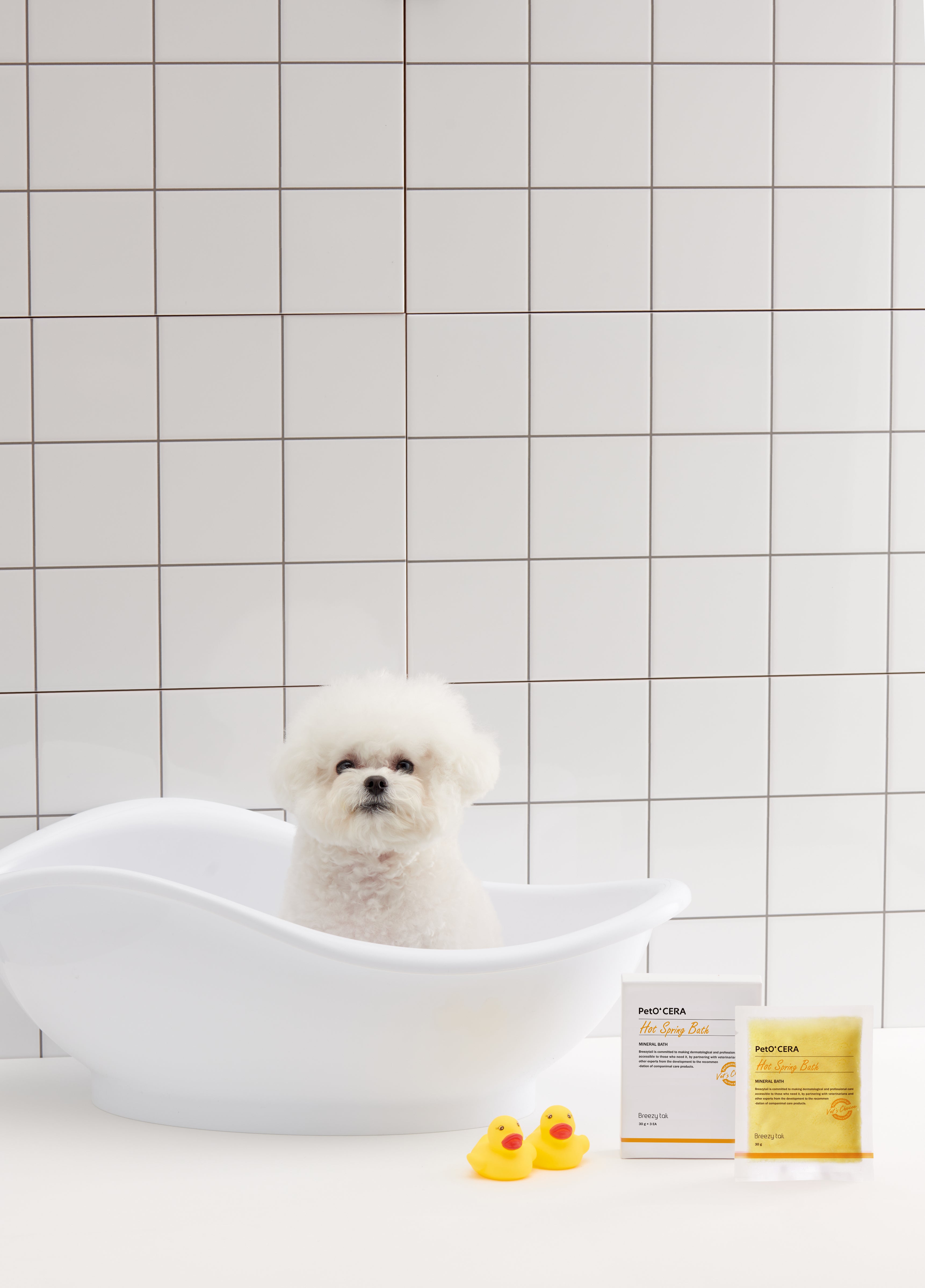 PetO' CERA Spa Hot Spring Bath 30g for Dogs