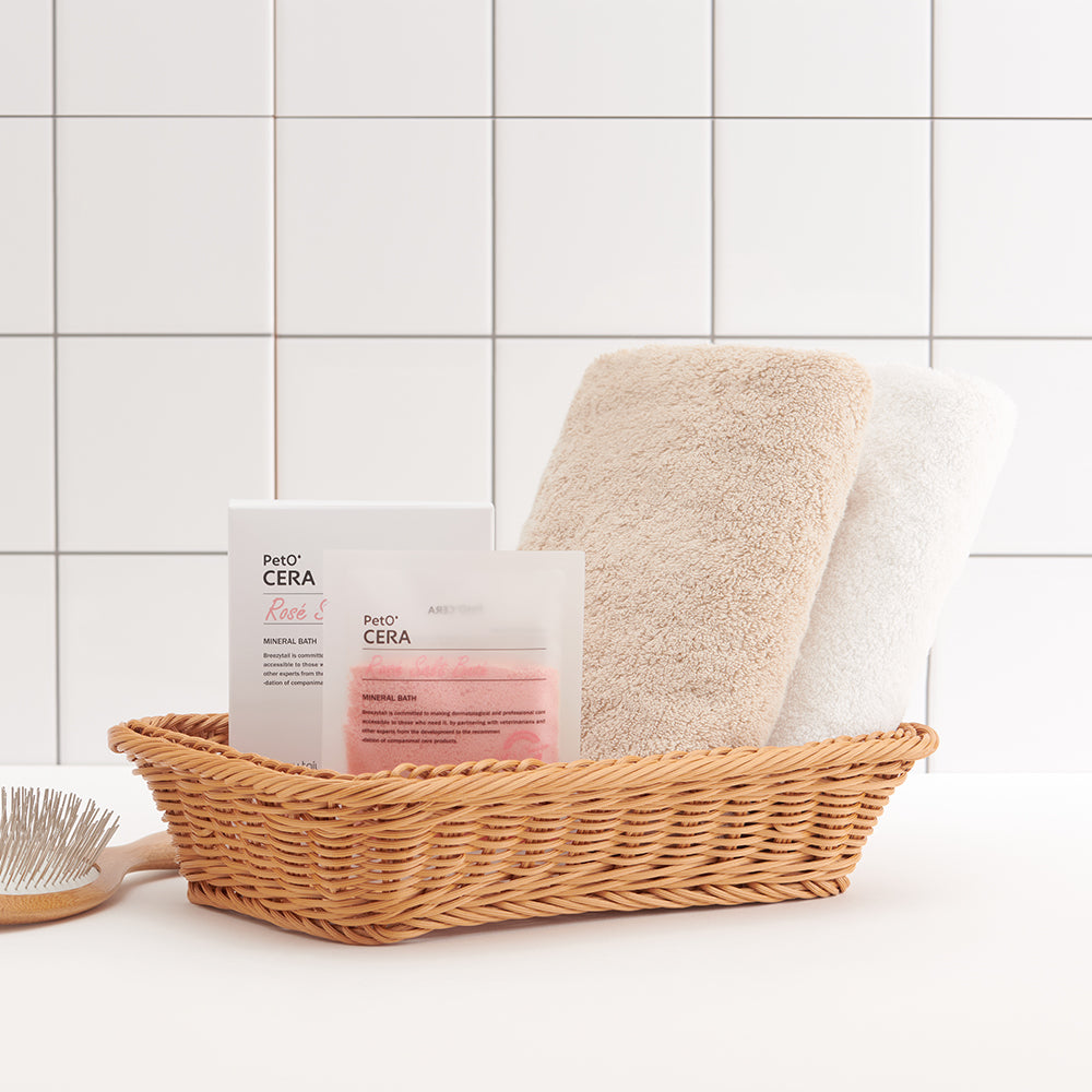 PetO' CERA Spa Rose Salt Bath 30g for Dogs