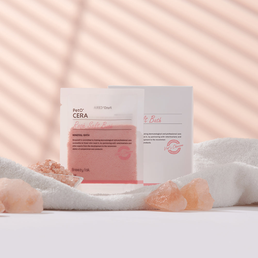 PetO' CERA Spa Rose Salt Bath 30g for Dogs