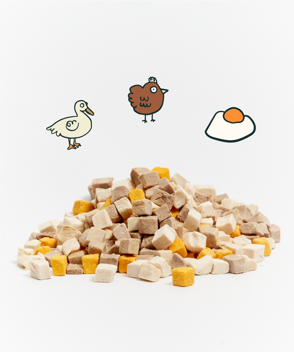 [10% OFF] Notti 3-in-1 Protein Booster Freeze-Dried Cubes (immunity and muscle growth) 50g Treats For Dogs & Cats