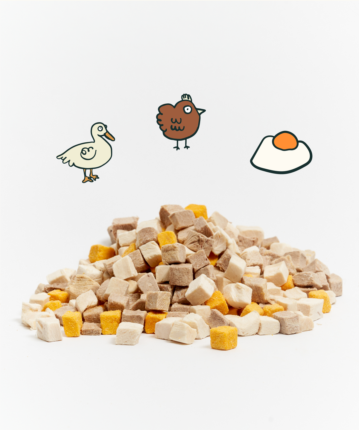 [10% OFF] Notti 3-in-1 Protein Booster Freeze-Dried Cubes (immunity and muscle growth) 50g Treats For Dogs & Cats