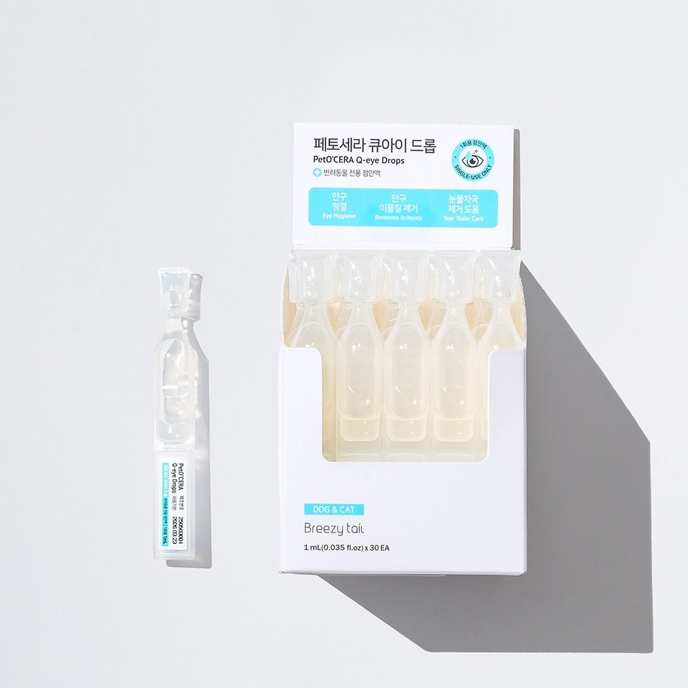 PetO' CERA Q-Eye Drops 1ml x 30EA for Dogs and Cats