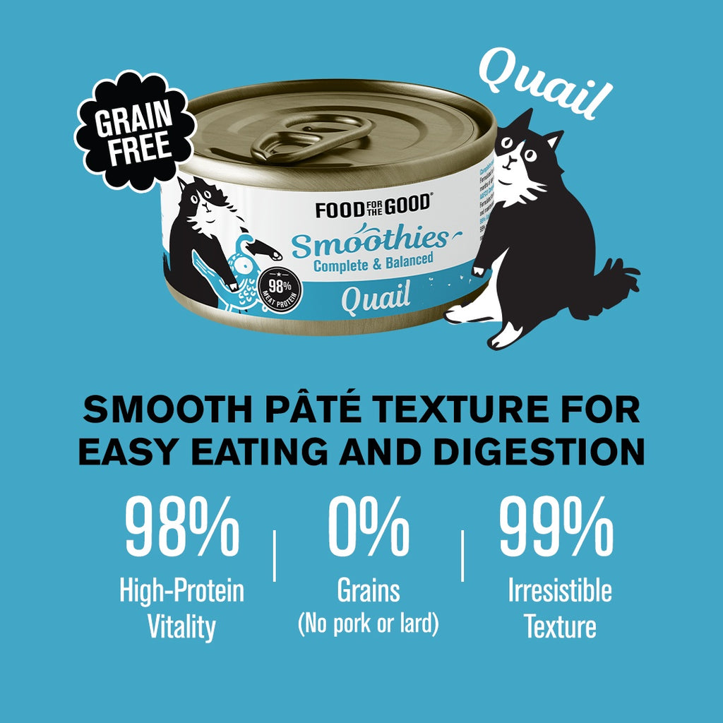 Food For The Good Smoothies - Quail Cat Can 80g