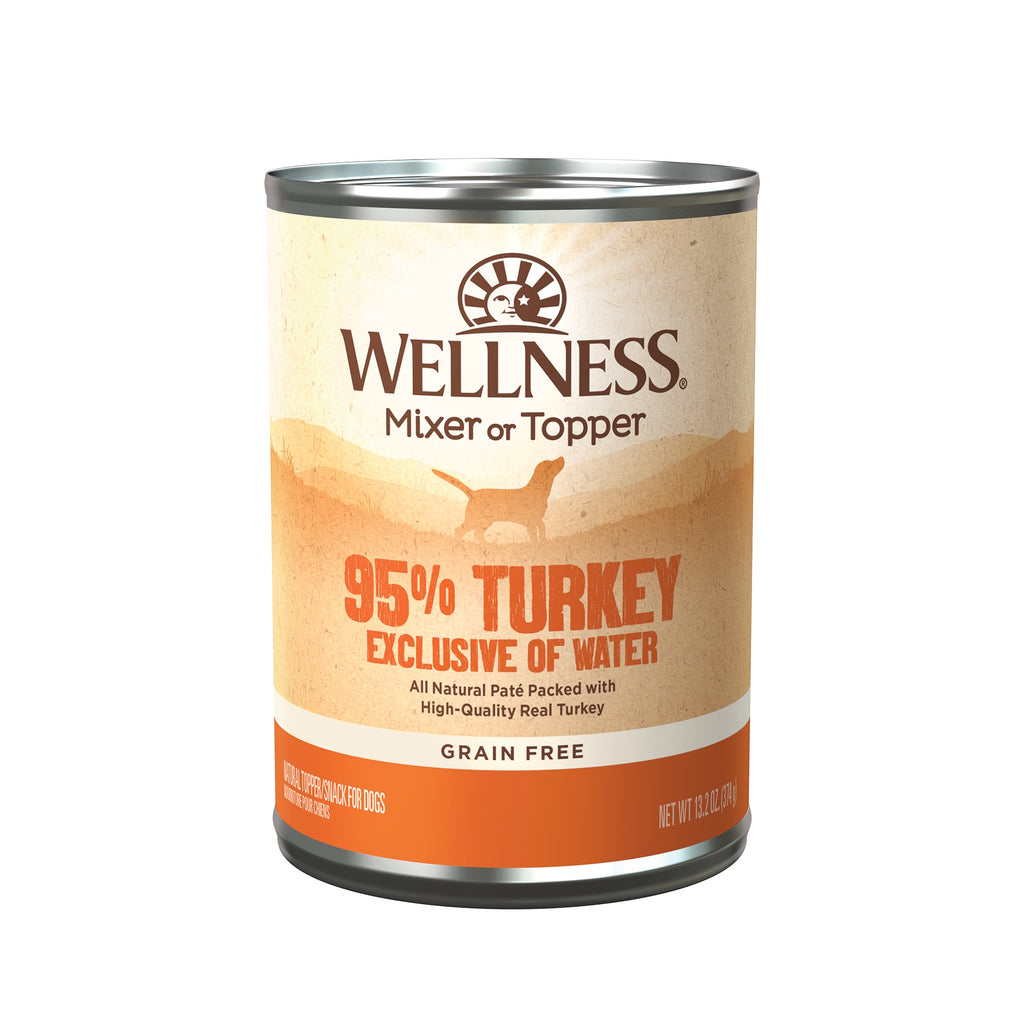 (20% OFF) Wellness 95% Turkey Recipe Wet Dog Food [Weight: 13.2 oz]