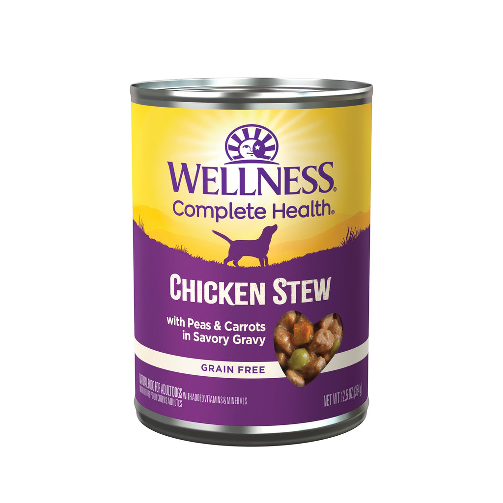 (20% OFF) Wellness Stew Chicken with Peas & Carrots Wet Dog Food [Weight: 12.5 oz]