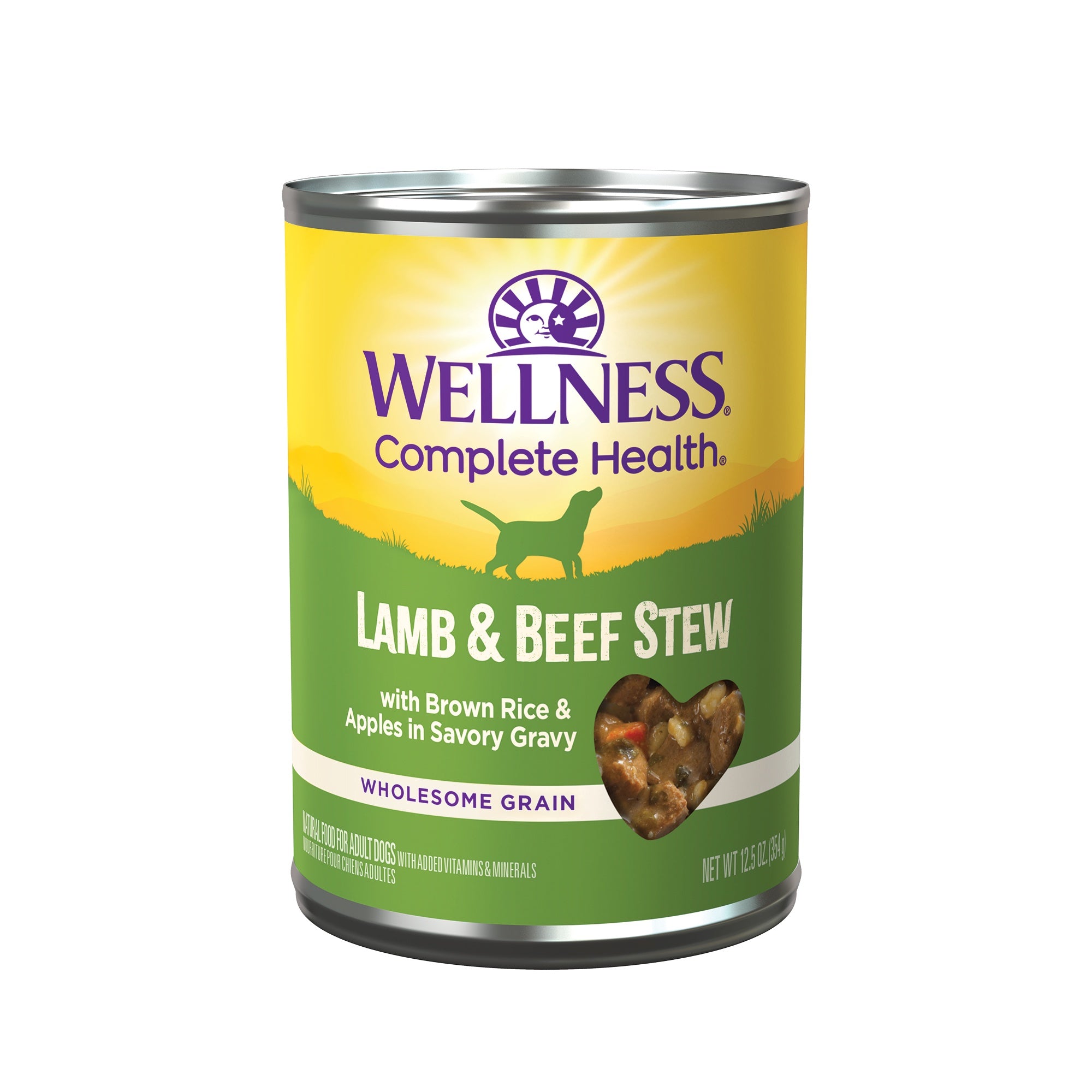(20% OFF) Wellness Stew Lamb & Beef with Brown Rice & Apples Wet Dog Food [Weight: 12.5 oz]