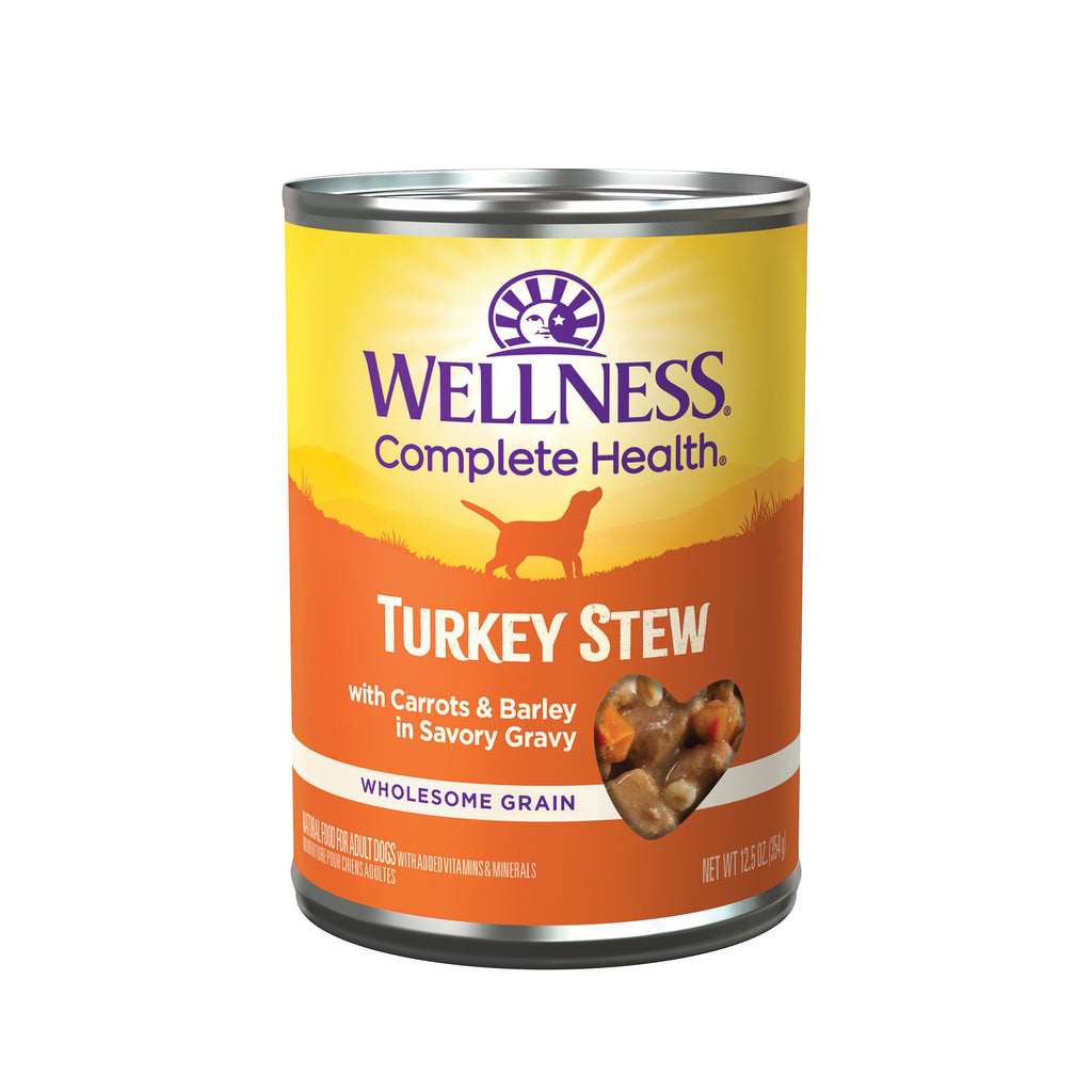 (20% OFF) Wellness Stew Turkey with Barley & Carrots Wet Dog Food [Weight: 12.5 oz]