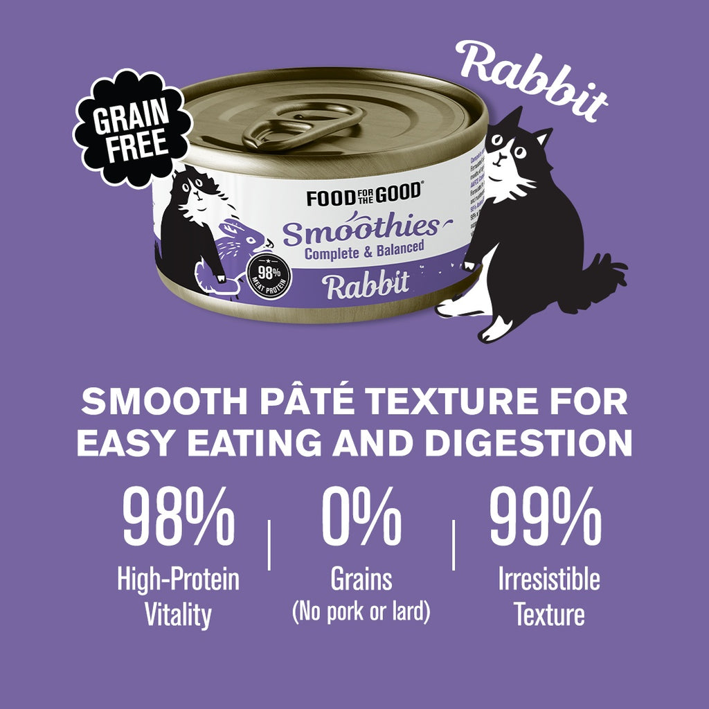 Food For The Good Smoothies - Rabbit Cat Can 80g