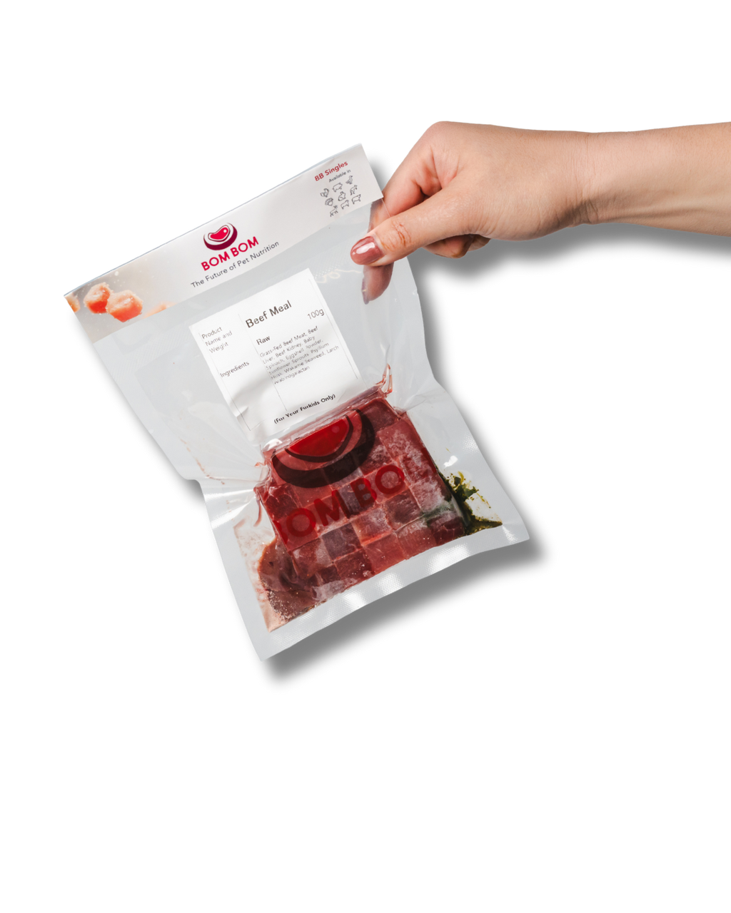 BOM BOM Frozen RAW Dog Food 100g (8 Flavours Available)