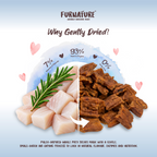 Fur Nature Natural Wholesome Gently Dried Dog Treats - Hoki Recipe (200g)