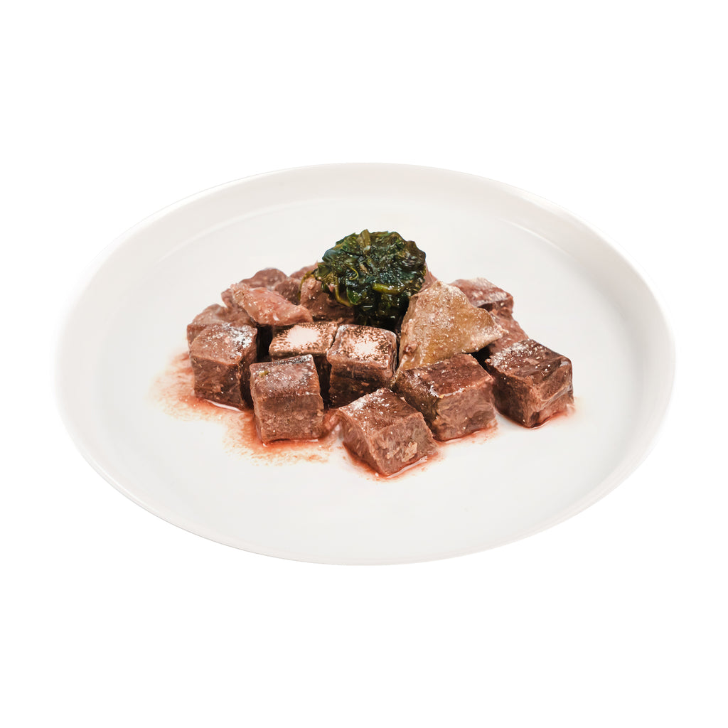 BOM BOM Gently Cooked Venison Ready Meal Sous Vide Frozen Dog Food 700g (7 x 100g)