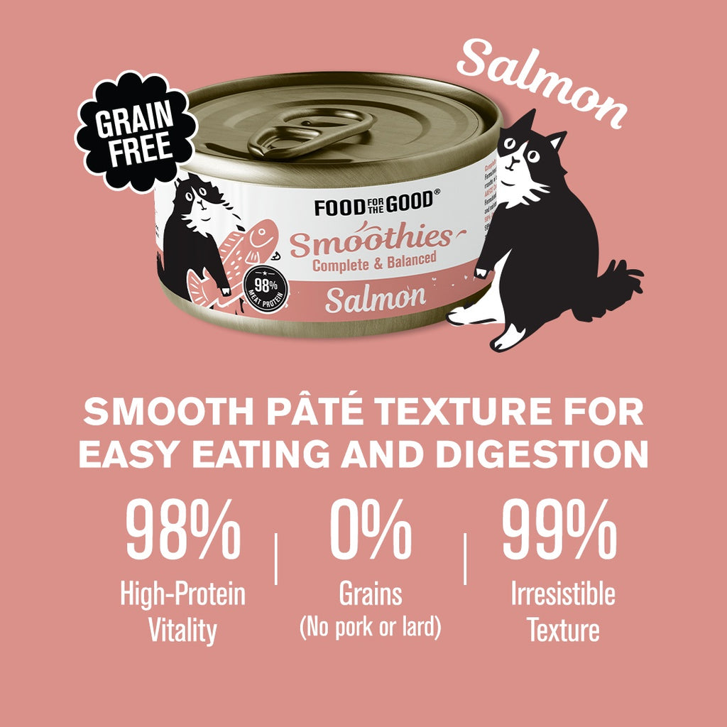 Food For The Good Smoothies - Salmon Cat Can 80g