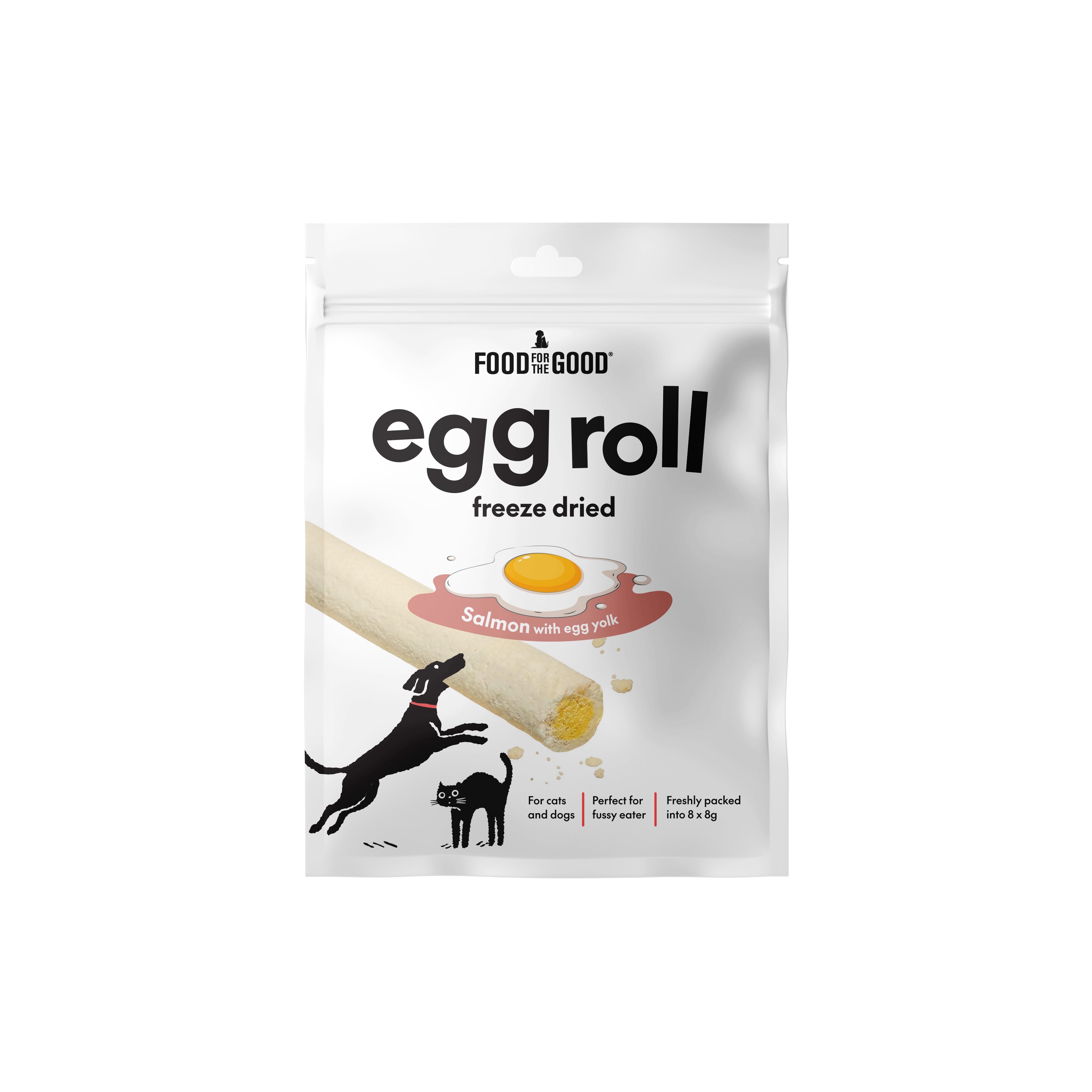 Food For The Good Freeze Dried Egg Roll - Salmon & Egg Yolk 8 x 8g