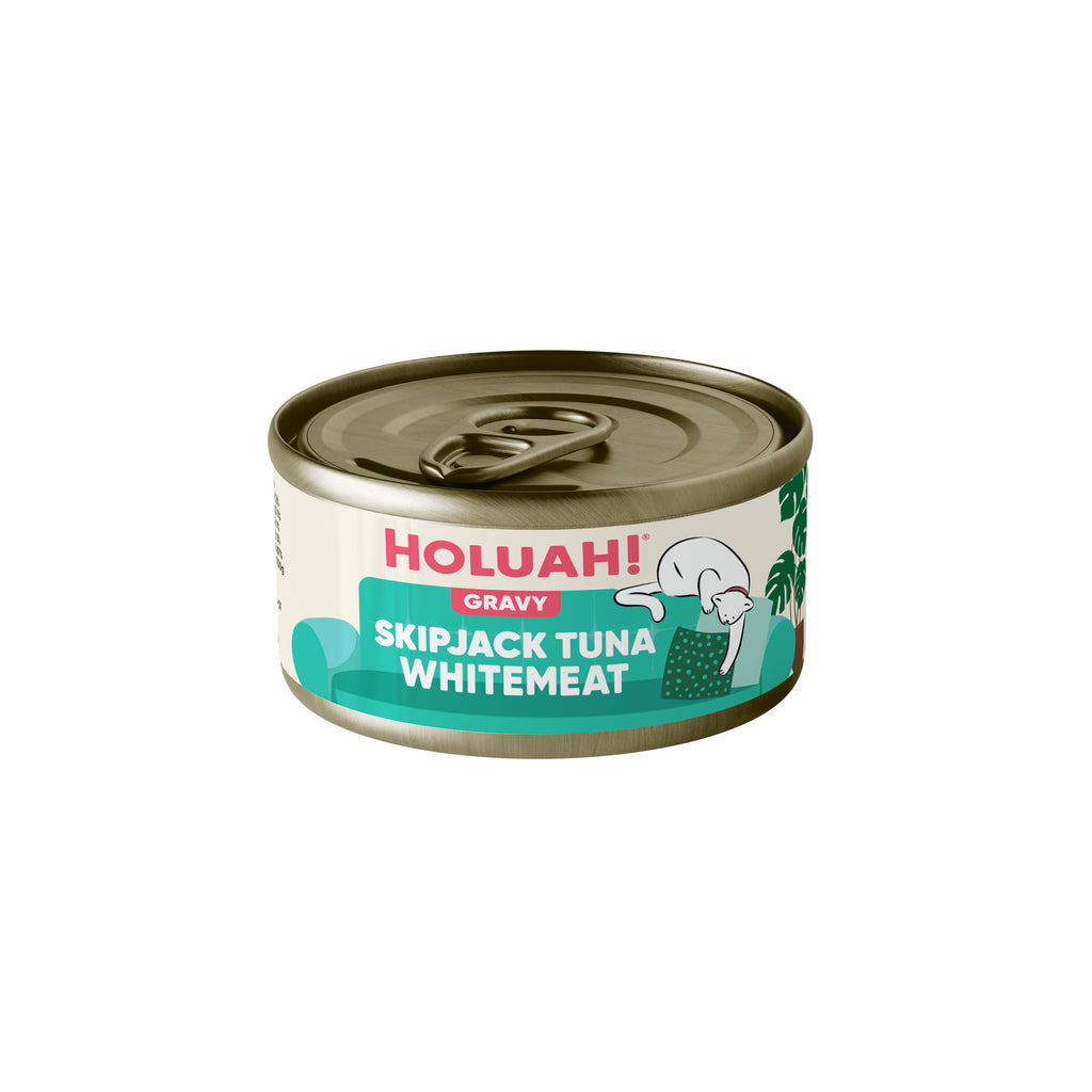 Holuah! Gravy Cat Can - Skipjack Tuna Whitemeat 80g