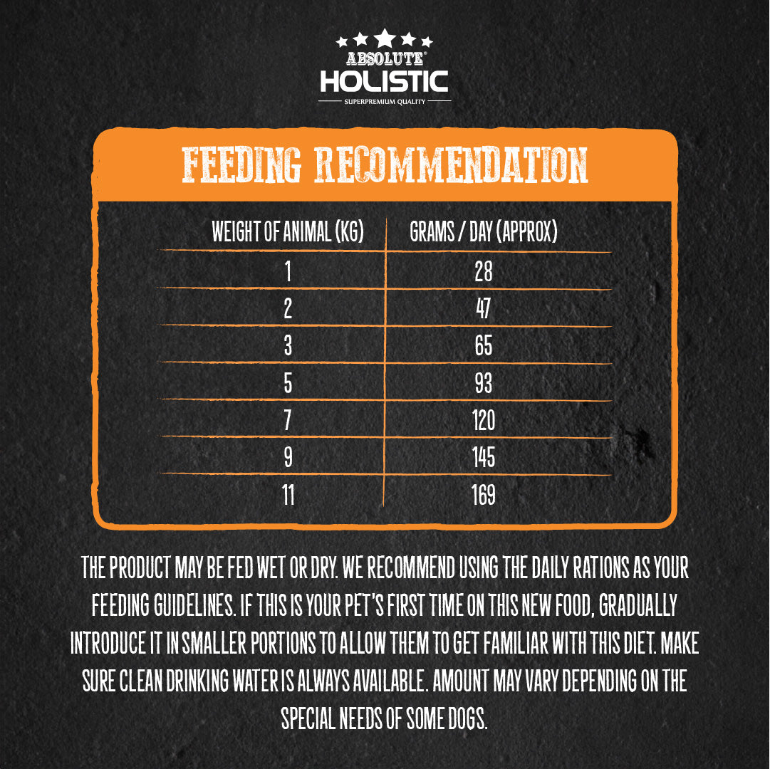 Absolute Holistic Kibbles In The Bag Hypoallergenic Recipe Small Bites Dog Dry Food - Duck & Salmon (2kg/12kg)