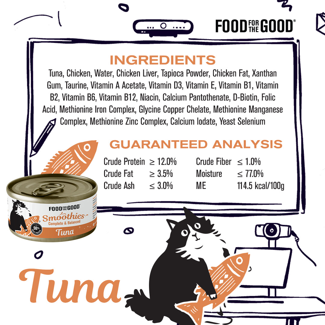 Food For The Good Smoothies - Tuna Cat Can 80g