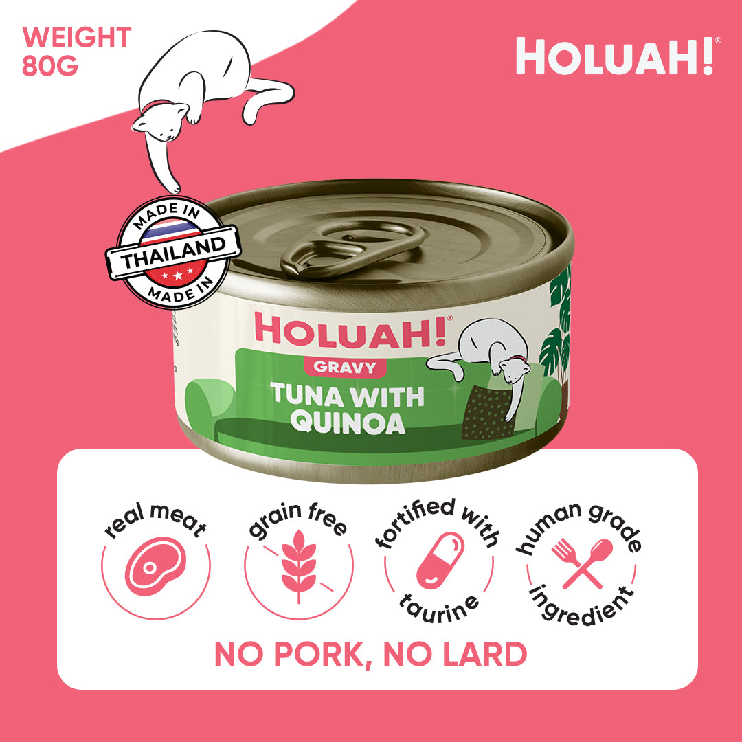 Holuah! Gravy Cat Can - Tuna with Quinoa 80g