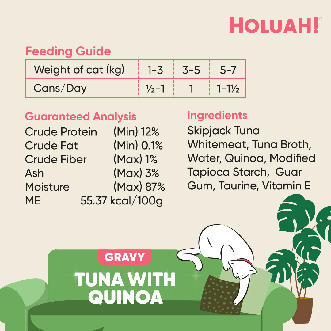 Holuah! Gravy Cat Can - Tuna with Quinoa 80g