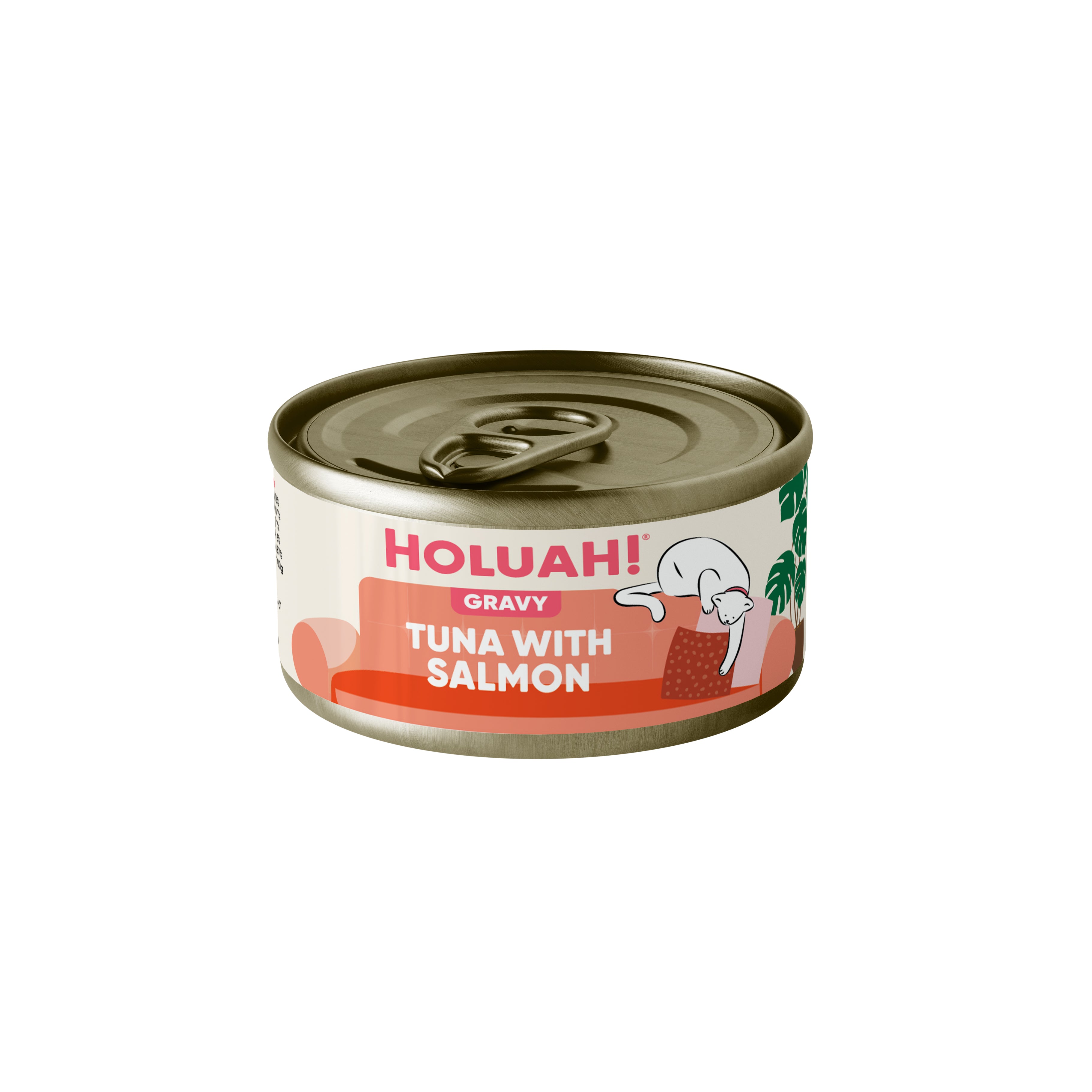 Holuah! Gravy Cat Can - Tuna with Salmon 80g
