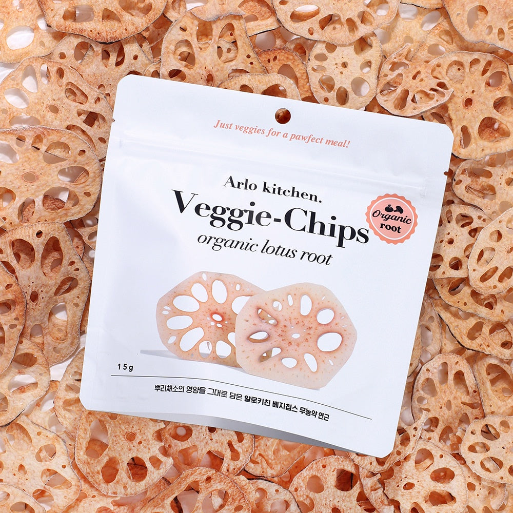 Arlo Kitchen -Freeze Dried Dog Treat Organic Lotus Root Chips 15g