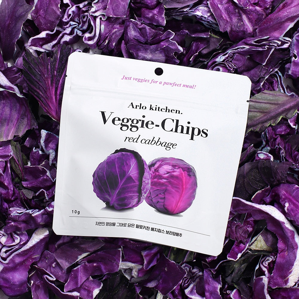 Arlo Kitchen - Freeze Dried Dog Treat Red Cabbage Chips 10g