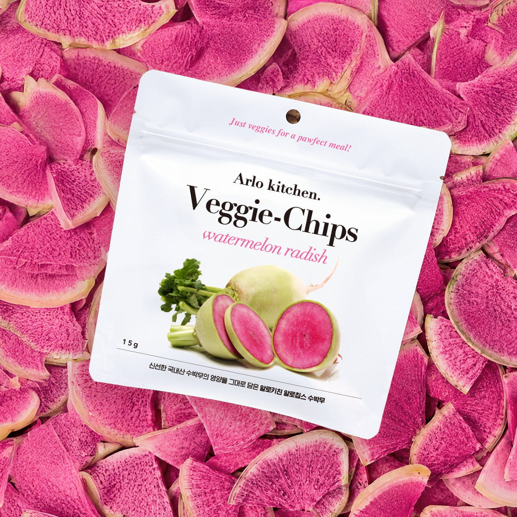 Arlo Kitchen - 100% Korean-Grown Watermelon Radish 15g Treats For Dogs & Cats