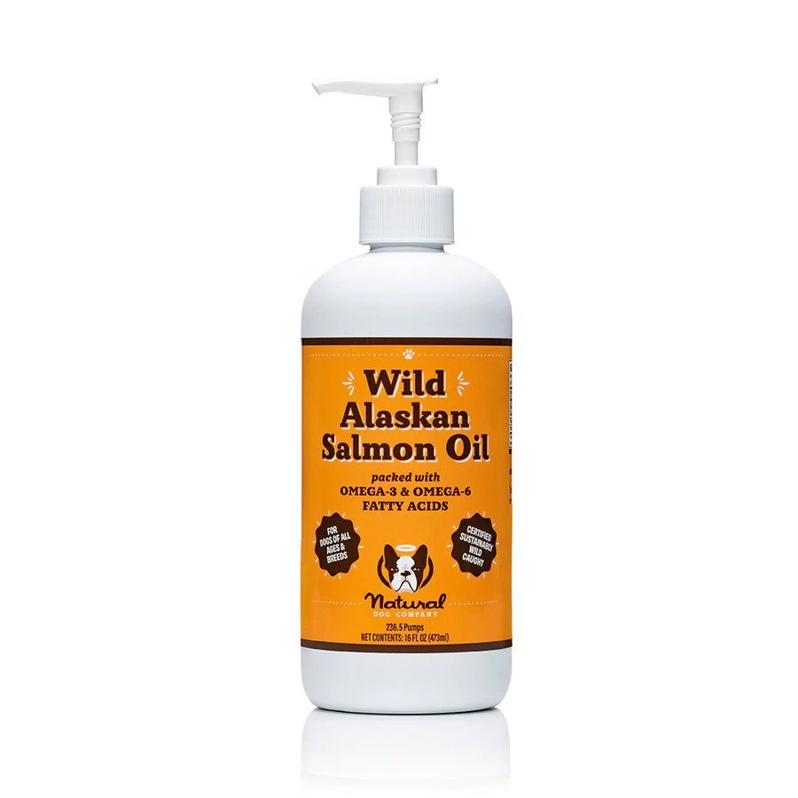 Natural Dog & Cats Supplement Wild Alaskan Salmon Oil (16oz)/(32oz)