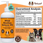 Natural Dog & Cats Supplement Wild Alaskan Salmon Oil (16oz)/(32oz)