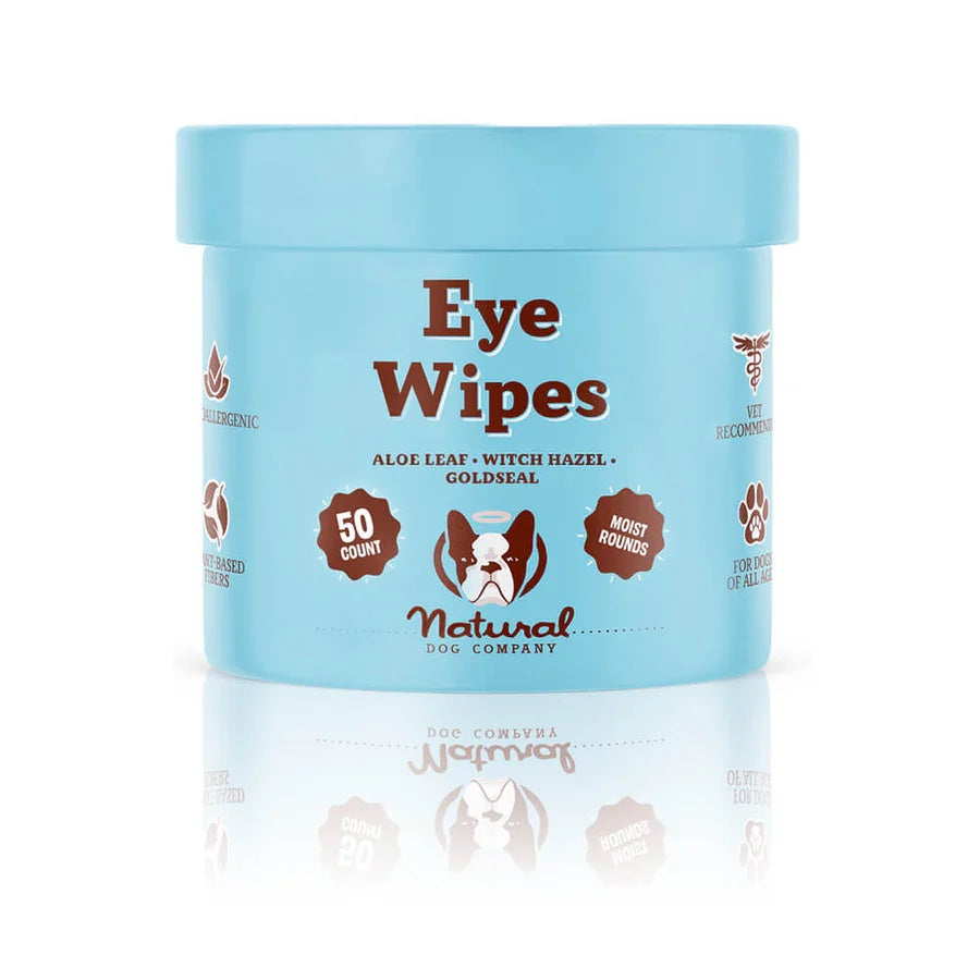Natural Dog Company Eye Wipes For Dogs (100 wipes)