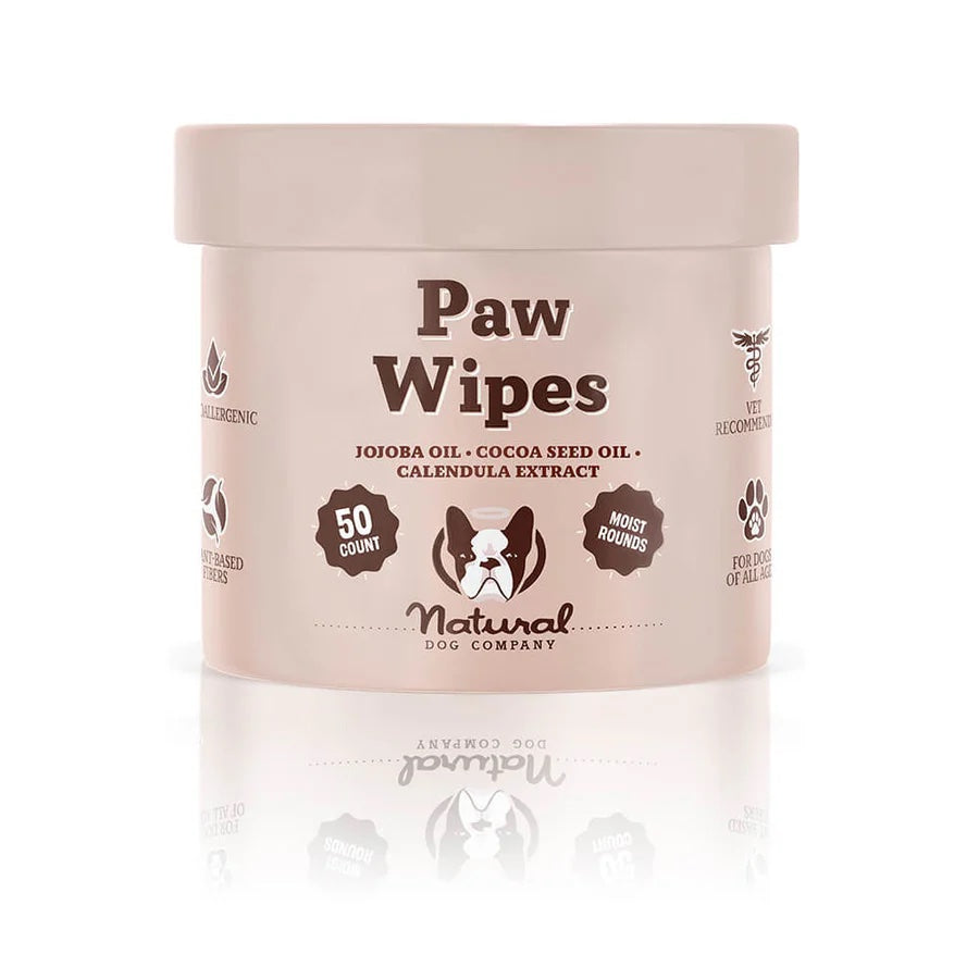 Natural Dog Company Paw Wipes For Dogs (50pcs)