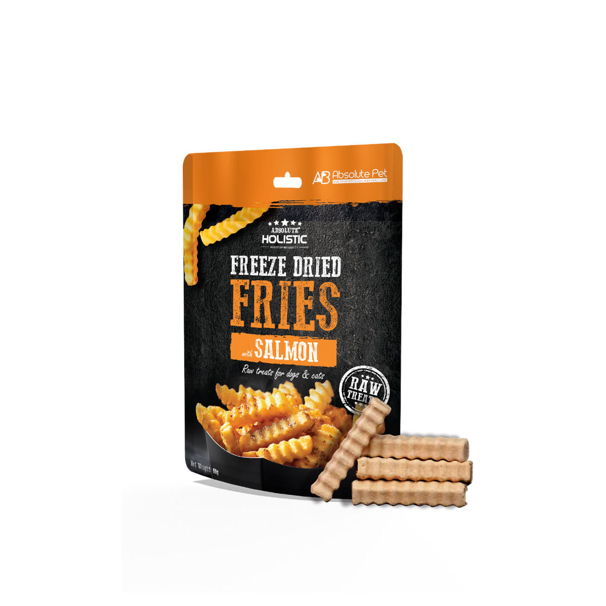 Absolute Holistic Freeze Dried Raw Treats for Cats & Dogs - Salmon Fries (60g)
