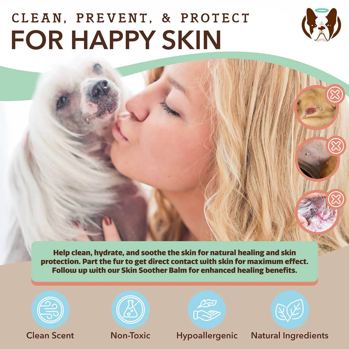 [Vet Recommend]Natural Dog Company Skin Soother Wipes (50/100wipes) For Dogs